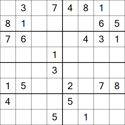 Sudoku 8x8 - Medio