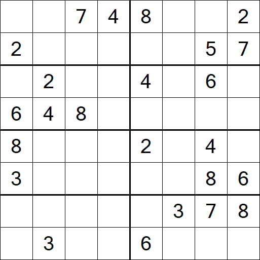Sudoku 8x8 - Medio