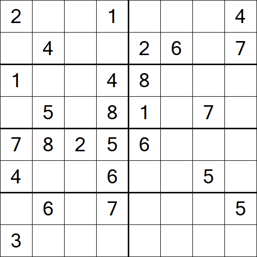 Sudoku 8x8 - Medio