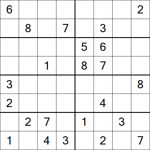 Sudoku 8x8 - Medio