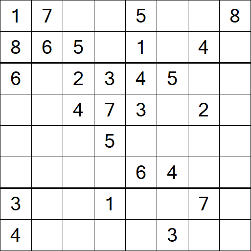 Sudoku 8x8 - Medio