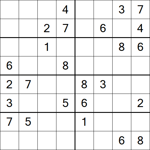 Sudoku 8x8 - Medio