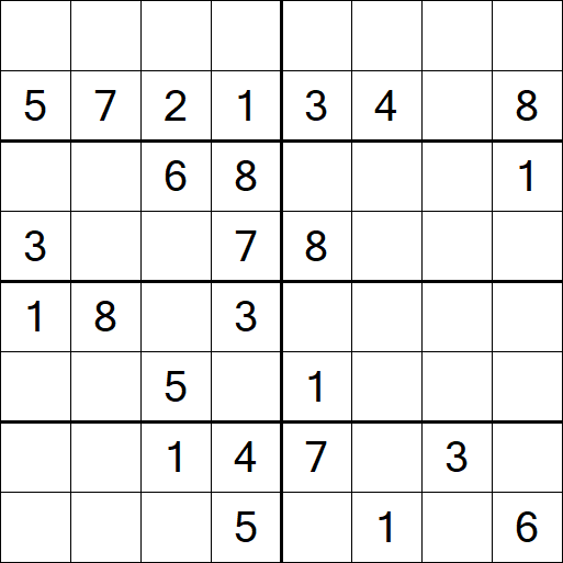 Sudoku 8x8 - Medio