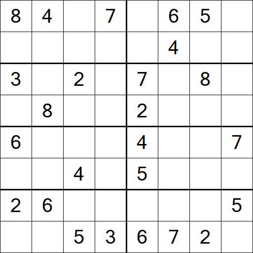 Sudoku 8x8 - Medio