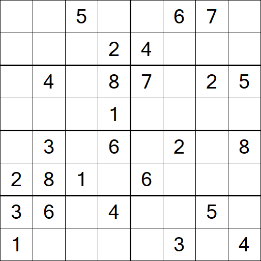 Sudoku 8x8 - Medio