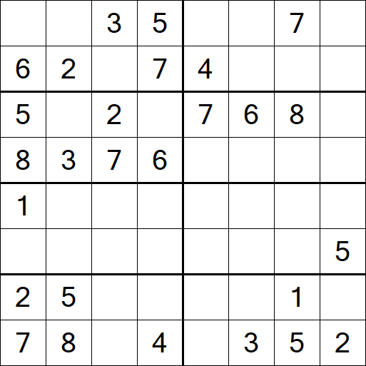 Sudoku 8x8 - Medio
