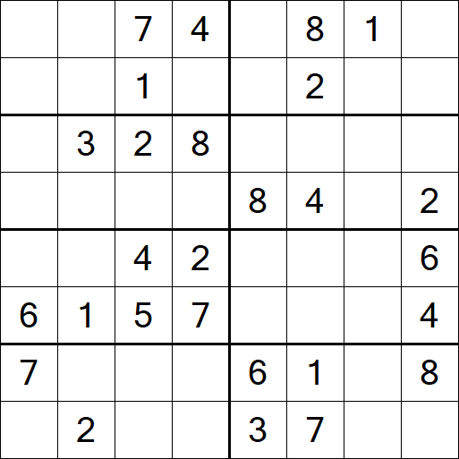 Sudoku 8x8 - Medio