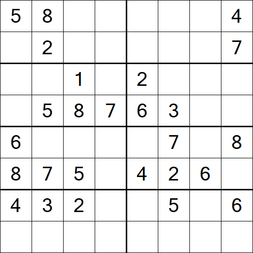 Sudoku 8x8 - Medio