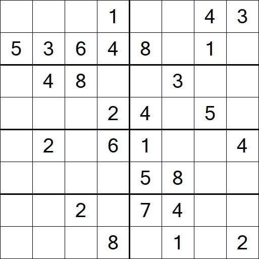 Sudoku 8x8 - Medio