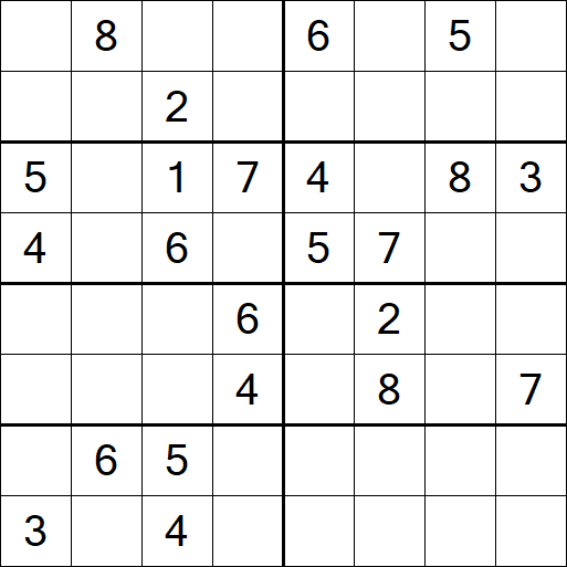 Sudoku 8x8 - Medio