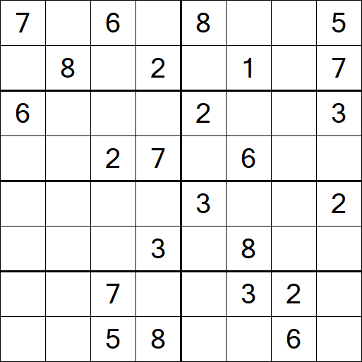 Sudoku 8x8 - Medio