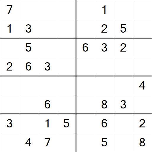 Sudoku 8x8 - Medium