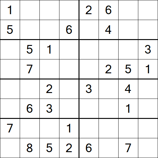 Sudoku 8x8 - Medio