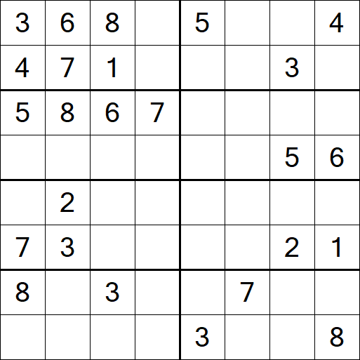 Sudoku 8x8 - Medio