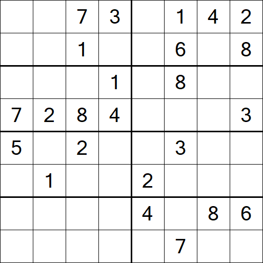 Sudoku 8x8 - Medio