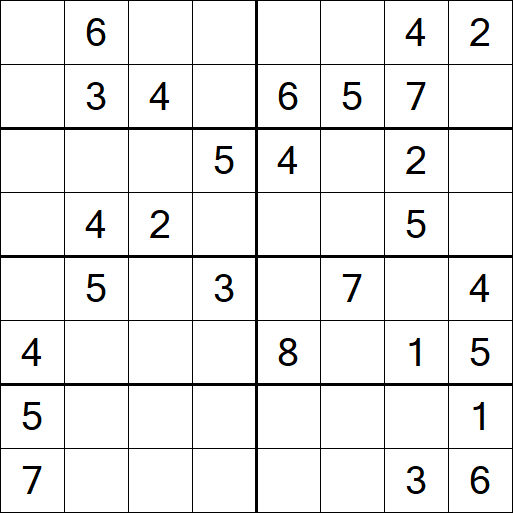 Sudoku 8x8 - Medium