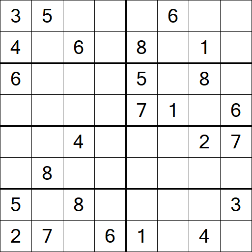 Sudoku 8x8 - Medio
