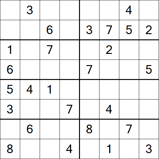 Sudoku 8x8 - Medio