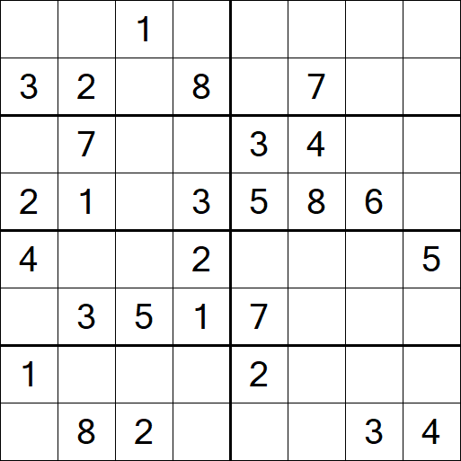 Sudoku 8x8 - Medio