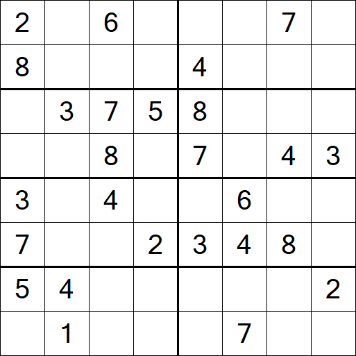 Sudoku 8x8 - Medium