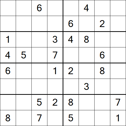 Sudoku 8x8 - Medium