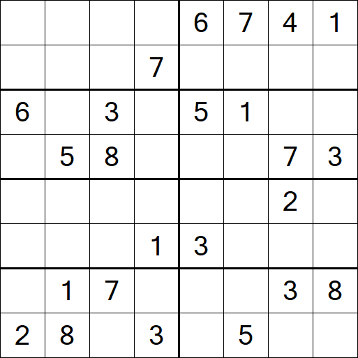 Sudoku 8x8 - Medium