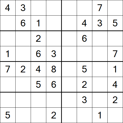 Sudoku 8x8 - Medium