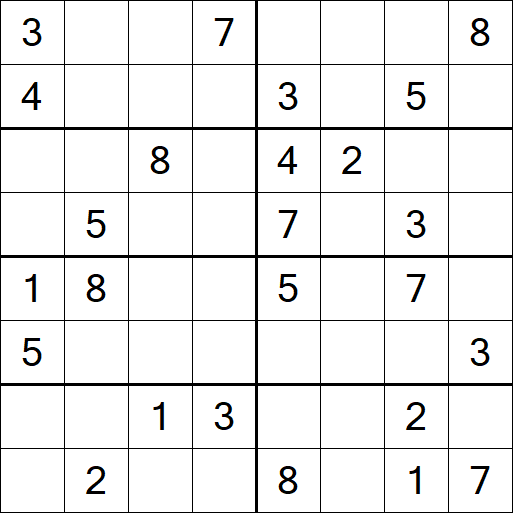 Sudoku 8x8 - Medium