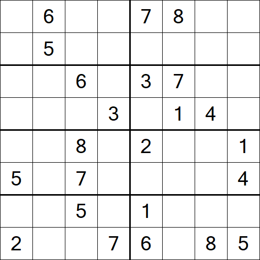 Sudoku 8x8 - Medium