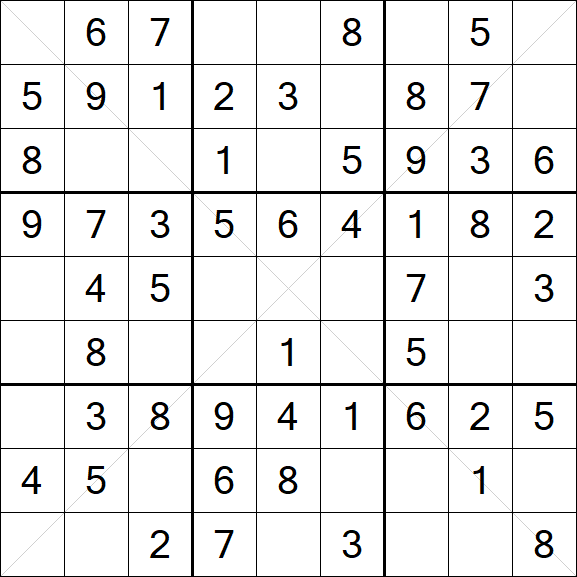 Sudoku X - Easy