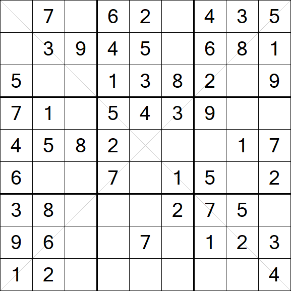 Sudoku X - Easy