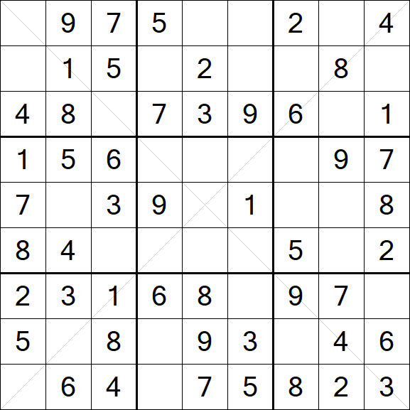 Sudoku X - Easy