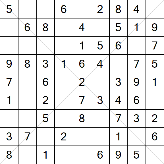 Sudoku X - Easy