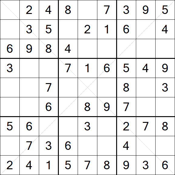 Sudoku X - Easy