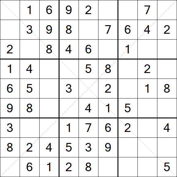 Sudoku X - Easy