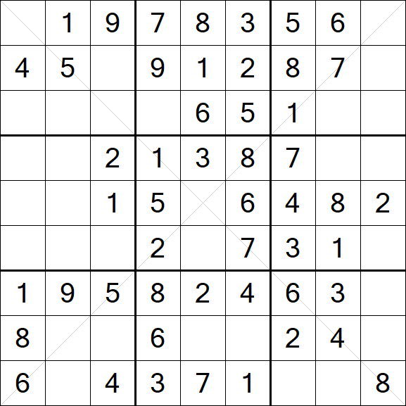 Sudoku X - Easy