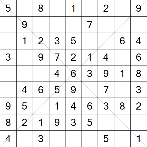 Sudoku X - Easy