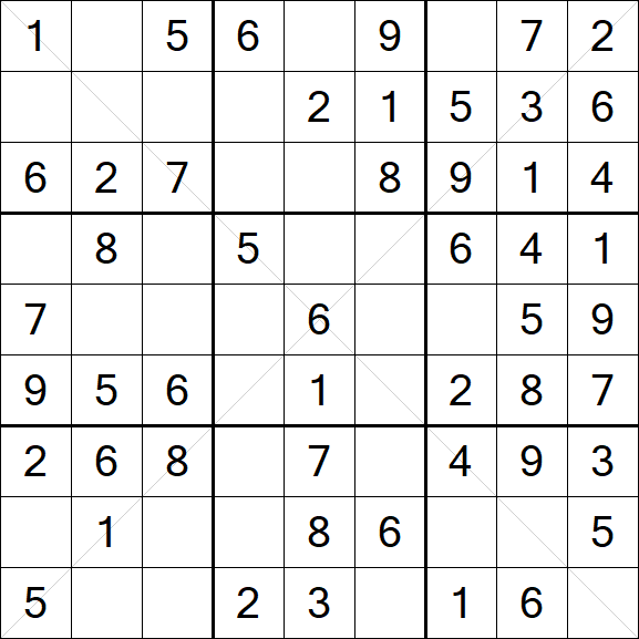 Sudoku X - Einfach