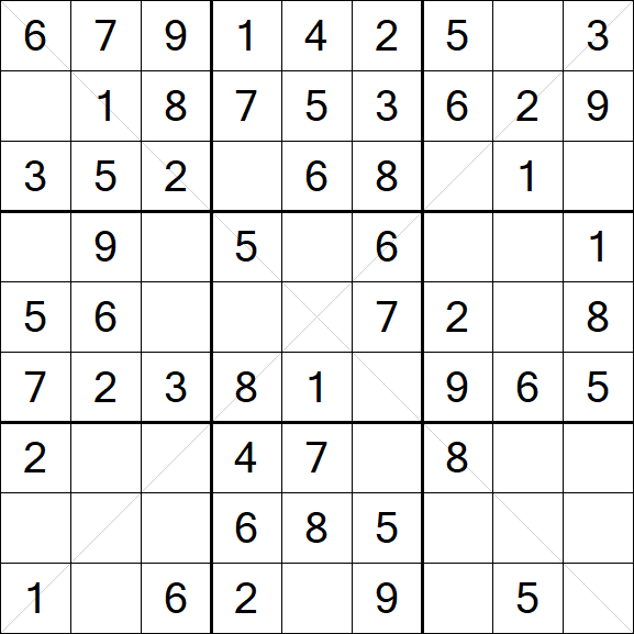 Sudoku X - Einfach