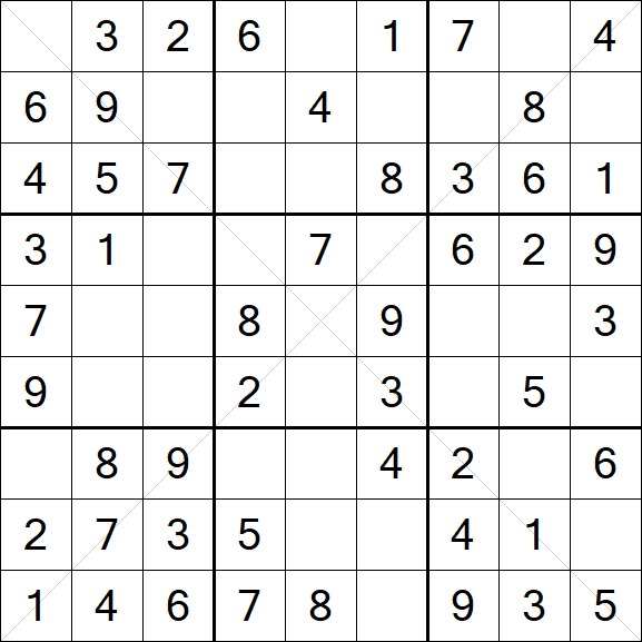 Sudoku X - Easy