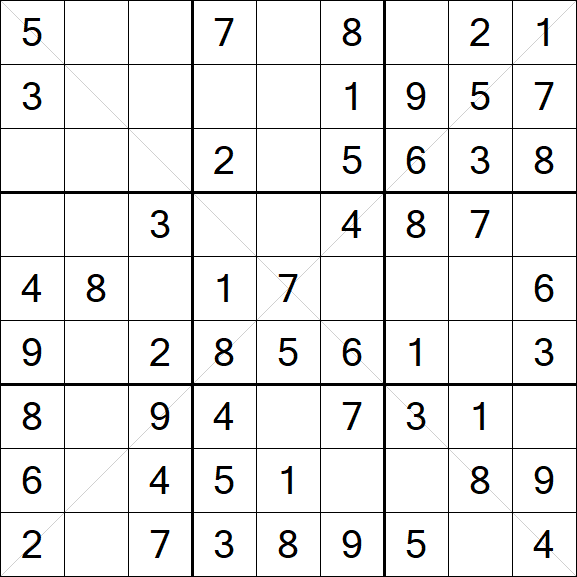 Sudoku X - Easy