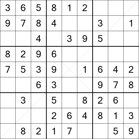 Sudoku X - Easy
