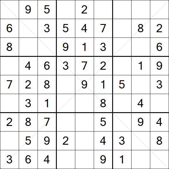 Sudoku X - Easy