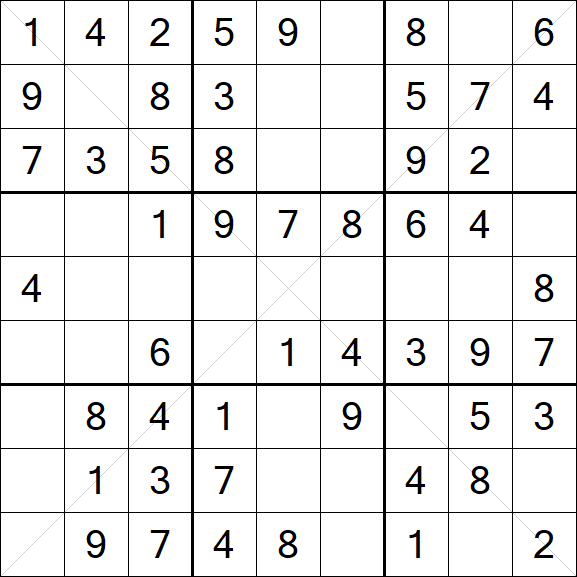 Sudoku X - Easy