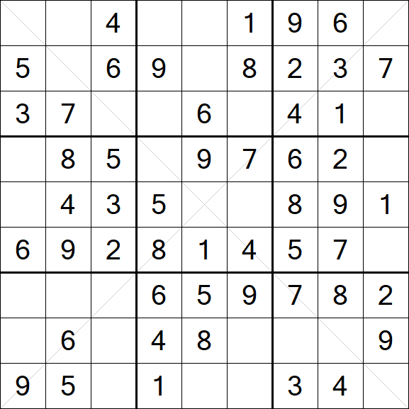 Sudoku X - Easy