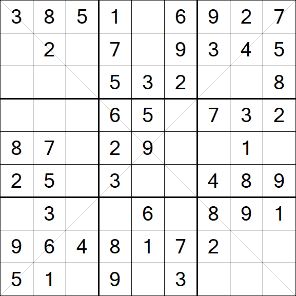 Sudoku X - Easy