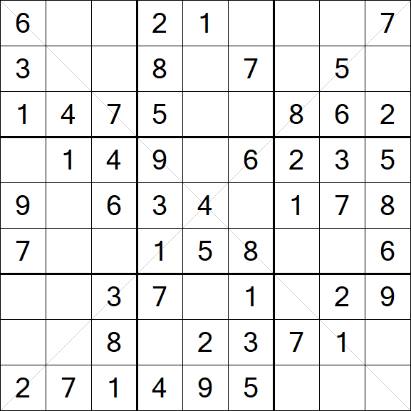 Sudoku X - Easy