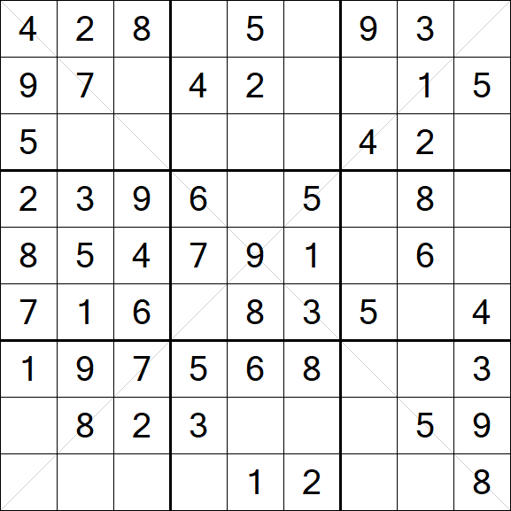 Sudoku X - Easy
