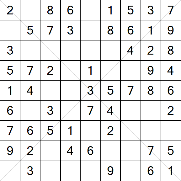Sudoku X - Simple