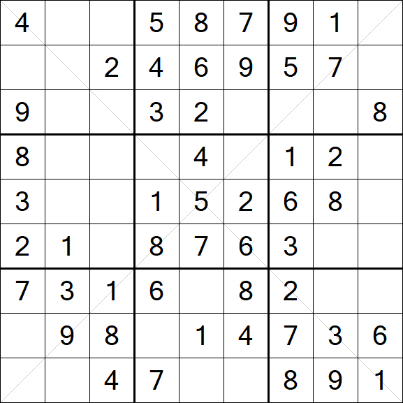 Sudoku X - Easy